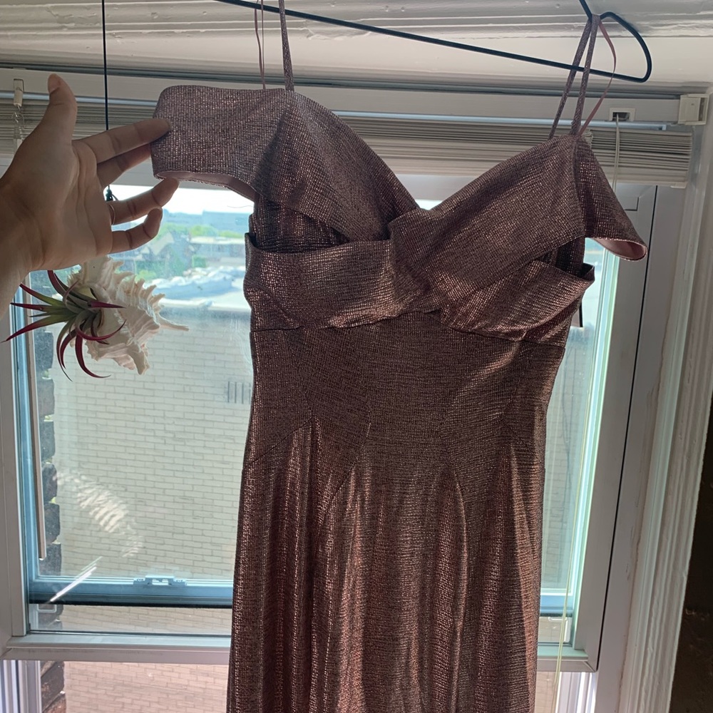 off the shoulder pretty in pink mermaid dress